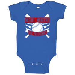 Miguel Montero For President Chicago Chi Baseball Player Funny Baby On Miguel Montero For President Chicago Chi Baseball Player Funny Baby On