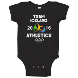 Iceland Athletics Team Rio 2016 Olympic Games Sport Baby One Piece Iceland Athletics Team Rio 2016 Olympic Games Sport Baby One Piece