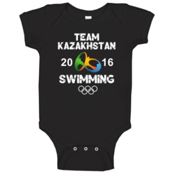 Kazakhstan Swimming Team Rio 2016 Olympic Games Sport Baby One Piece Kazakhstan Swimming Team Rio 2016 Olympic Games Sport Baby One Piece