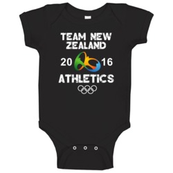 New Zealand Athletics Team Rio 2016 Olympic Games Sport Baby One Piece New Zealand Athletics Team Rio 2016 Olympic Games Sport Baby One Piece