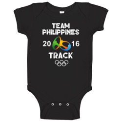 Philippines Track Team Rio 2016 Olympic Games Sport Baby One Piece Philippines Track Team Rio 2016 Olympic Games Sport Baby One Piece