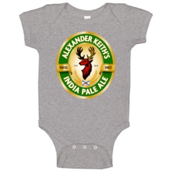 Alexander Keiths India Pale Ale Beer Alcohol Logo Baby One Piece Alexander Keiths India Pale Ale Beer Alcohol Logo Baby One Piece