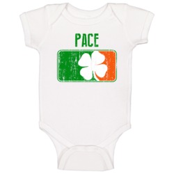 Pace Distressed Ireland Irish Family Custom St Patricks Day Flag Baby Pace Distressed Ireland Irish Family Custom St Patricks Day Flag Baby