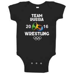 Russia Wrestling Team Rio 2016 Olympic Games Sport Baby One Piece Russia Wrestling Team Rio 2016 Olympic Games Sport Baby One Piece