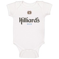 Hilliards Beer Alcohol Brewery Logo Baby One Piece Hilliards Beer Alcohol Brewery Logo Baby One Piece