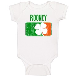 Rooney Distressed Ireland Irish Family Custom St Patricks Day Flag Bab Rooney Distressed Ireland Irish Family Custom St Patricks Day Flag Bab