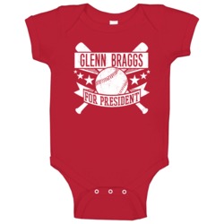 Glenn Braggs For President Cincinnati Baseball Player Funny Baby One P Glenn Braggs For President Cincinnati Baseball Player Funny Baby One P