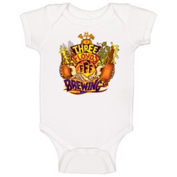 Three Floyds Brewing Company Beer Alcohol Logo Baby One Piece Three Floyds Brewing Company Beer Alcohol Logo Baby One Piece