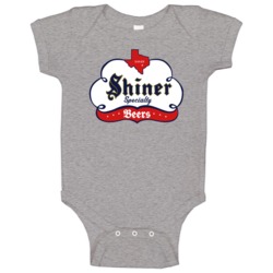 Shiner Specialty Beers Cool Brewery Alcohol Logo Baby One Piece Shiner Specialty Beers Cool Brewery Alcohol Logo Baby One Piece
