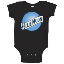 Blue Moon Brew Beer Brewery Cool Logo Baby One Piece Blue Moon Brew Beer Brewery Cool Logo Baby One Piece