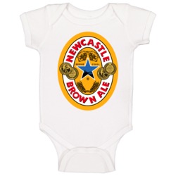Newcastle Brown Ale Cool Beer Brewery Booze Logo Baby One Piece Newcastle Brown Ale Cool Beer Brewery Booze Logo Baby One Piece