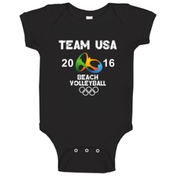 Usa Beach Volleyball Team Rio 2016 Olympic Games Sport Baby One Piece Usa Beach Volleyball Team Rio 2016 Olympic Games Sport Baby One Piece