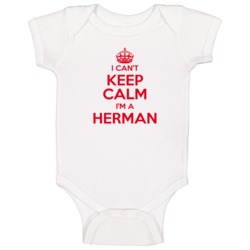 Family Herman I Cant Keep Calm Baby One Piece Bodysuit Baby One Piece Family Herman I Cant Keep Calm Baby One Piece Bodysuit Baby One Piece