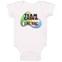 Ding Ning China Rio Olympics 2016 Logo Baby One Piece Ding Ning China Rio Olympics 2016 Logo Baby One Piece