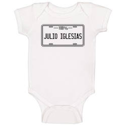 100 Percent Julio Iglesias Hollywood Walk Of Fame Baby One Piece 100 Percent Julio Iglesias Hollywood Walk Of Fame Baby One Piece