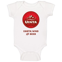 Uinta Brewing Company Earth Wind And Beer Cool Logo Baby One Piece Uinta Brewing Company Earth Wind And Beer Cool Logo Baby One Piece