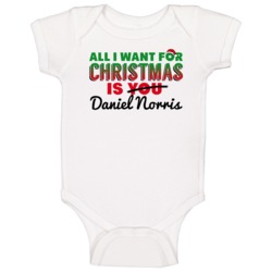 All I Want For Christmas Is Daniel Norris Detroit Baseball Funny Baby 