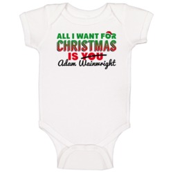 All I Want For Christmas Is Adam Wainwright St Louis Baseball Funny Ba