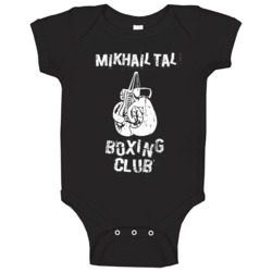 Mikhail Tal Boxing Club Chess Hall Of Fame Baby One Piece