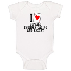 I Heart Buffalo Thunder Casino And Resort Gambling Baby One Piece