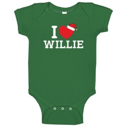 I Heart Love Willie Christmas Cute Custom Name Family Friend Gift Baby I Heart Love Willie Christmas Cute Custom Name Family Friend Gift Baby