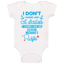 Elevator Mechanic Curse Like A Sailor Funny Job Wife Occupation Gift B