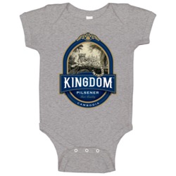 Kingdom Beer Pilsner Brewery Cambodia Alcohol Cheetah Logo Baby One Pi