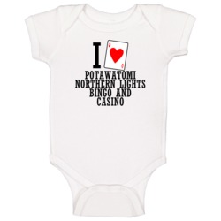 I Heart Potawatomi Northern Lights Bingo And Casino Gambling Baby One 
