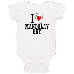 I Heart Mandalay Bay Gambling Baby One Piece