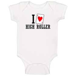 I Heart High Roller Movie Baby One Piece