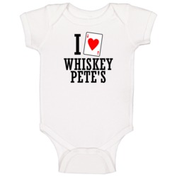I Heart Whiskey Pete's Gambling Baby One Piece