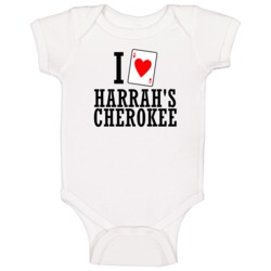 I Heart Harrah's Cherokee Gambling Baby One Piece