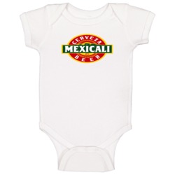 Mexicali Mexican Beer Cerveza Cool Brewery Logo Baby One Piece Mexicali Mexican Beer Cerveza Cool Brewery Logo Baby One Piece