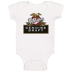 Miller Genuine Draft Mgd Cool Beer Brewery Logo Baby One Piece Miller Genuine Draft Mgd Cool Beer Brewery Logo Baby One Piece
