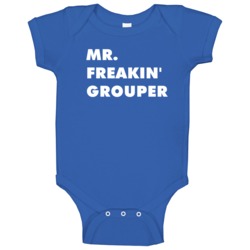 Mr Freakin' Grouper Bubble Guppies Tv Character Baby One Piece