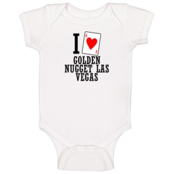 I Heart Golden Nugget Las Vegas Gambling Baby One Piece