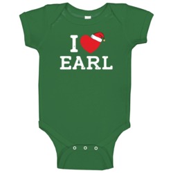 I Heart Love Earl Christmas Cute Custom Name Family Friend Gift Baby O