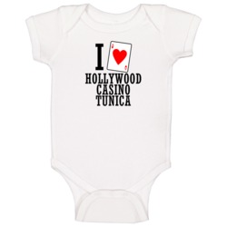 I Heart Hollywood Casino Tunica Gambling Baby One Piece