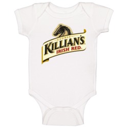 George Killians Irish Red Ale Beer Brewery Logo Baby One Piece George Killians Irish Red Ale Beer Brewery Logo Baby One Piece