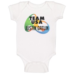 Justin Gatlin Usa Rio Olympics 2016 Logo Baby One Piece