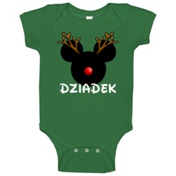 Dziadek Polish Grandfather Mickey Christmas Custom Gift Baby One Piece Dziadek Polish Grandfather Mickey Christmas Custom Gift Baby One Piece