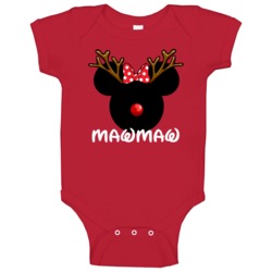 Mawmaw Cajun Grandmother Minnie Christmas Custom Gift Baby One Piece Mawmaw Cajun Grandmother Minnie Christmas Custom Gift Baby One Piece