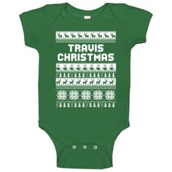 Travis Family Christmas Ugly Sweater Custom Last Name Gift Baby One Pi Travis Family Christmas Ugly Sweater Custom Last Name Gift Baby One Pi