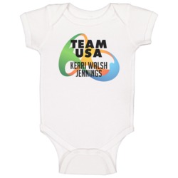 Kerri Walsh Jennings Usa Rio Olympics 2016 Logo Baby One Piece Kerri Walsh Jennings Usa Rio Olympics 2016 Logo Baby One Piece