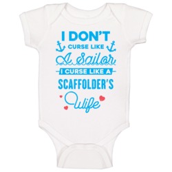 Scaffolder Curse Like A Sailor Funny Job Wife Occupation Gift Baby One Scaffolder Curse Like A Sailor Funny Job Wife Occupation Gift Baby One