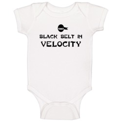 Black Belt In Velocity Funny Video Game Baby One Piece Black Belt In Velocity Funny Video Game Baby One Piece