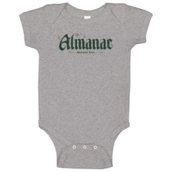 Almanac Beer Company Cool Brewery Logo Baby One Piece Almanac Beer Company Cool Brewery Logo Baby One Piece