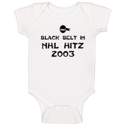 Black Belt In Nhl Hitz 2003 Funny Video Game Baby One Piece Black Belt In Nhl Hitz 2003 Funny Video Game Baby One Piece