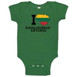 I Love Kavaliauskas Antanas Lithuania Basketball Olympics Baby One Pie I Love Kavaliauskas Antanas Lithuania Basketball Olympics Baby One Pie