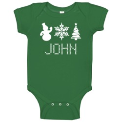 John Snowman Snowflake Christmas Tree Cute Name Holiday Gift Baby One John Snowman Snowflake Christmas Tree Cute Name Holiday Gift Baby One